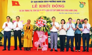 Khởi động dự án trùng tu, tôn tạo di tích lịch sử quốc gia chùa Hàm Long